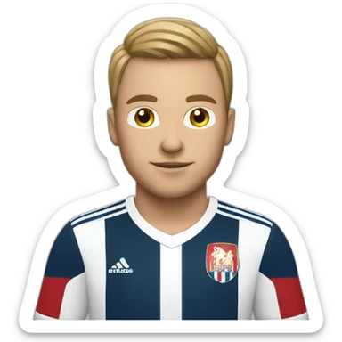 hamburg soccer player defending sticker