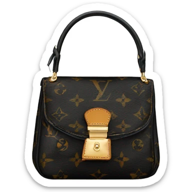 Louis Vuitton bag black sticker