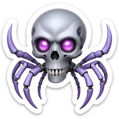 Grey Lavender Aerial Genesect-Duskull-creature sticker