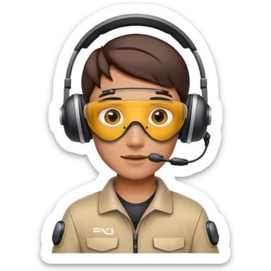 A fpv drone racer sticker