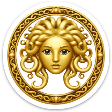 Medusa Versace logo sticker