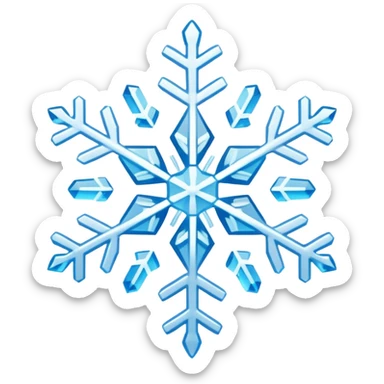 snowflake with different color  sticker