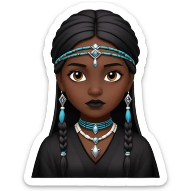 uma garota indigena gotica sticker