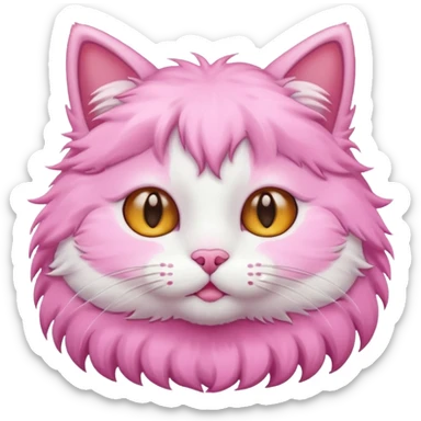 Cute Cat pink sticker