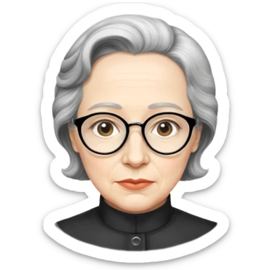 arendt in drawing sticker