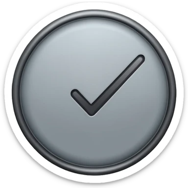 Make a grey tick mark sticker