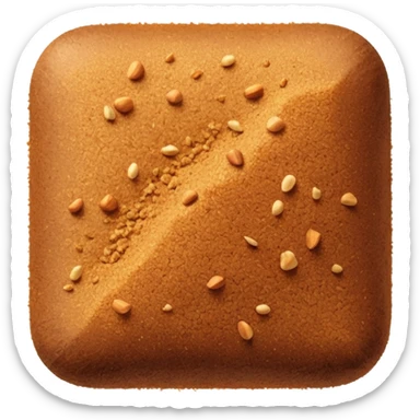 scatter of coconut sugar, fine to medium golden-brown granules, dry sandy texture, matte finish, irregular and natural, caramel-tinted, no extras, soft lighting, emoji scale sticker