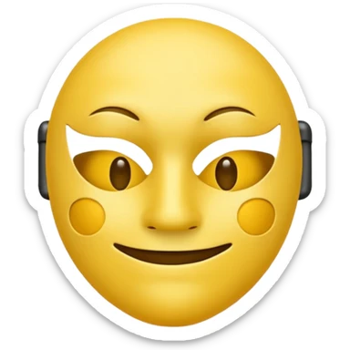 Eu quero um emoji😔 a usar uma mascara🙂 sticker