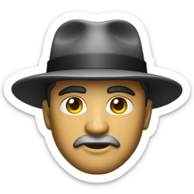 A mafia boss with idea sticker