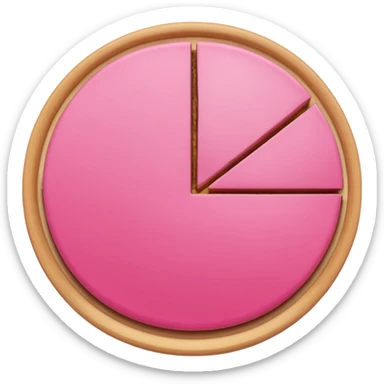 Pie chart pink aesthetic   more sticker