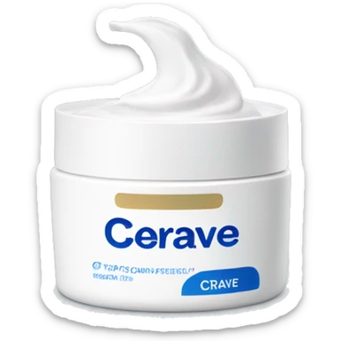 eye cream bottle with label cerave style  sticker