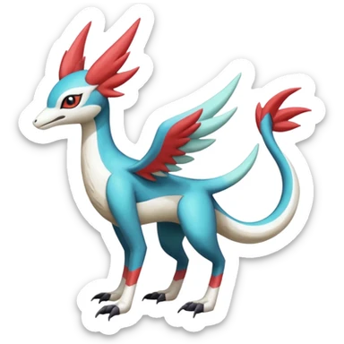 Meloetta-Sergal-Trico-Cresselia-Latias-Palkia-hybrid-fusion-Fakémon-creature, full body sticker