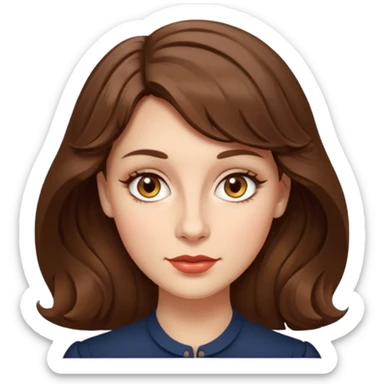 Dalgalı saçlı, hafif perçemli; kehribar gözlü, küçük kalkık burunlu ve dolgun dudaklı. Oval yüzlü, çıkık elmacık kemikli. Omuzları geniş, beli ince, kalçası dolgun. Old money tarzında, dikkat çekici bir kadın. sticker