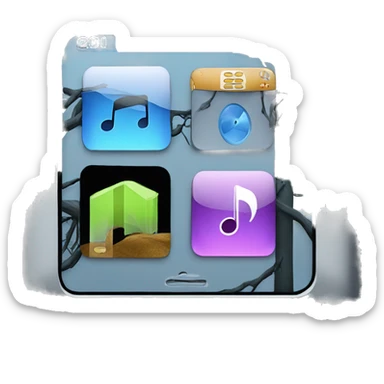 iPod nano refurbished screen off emoji style sticker