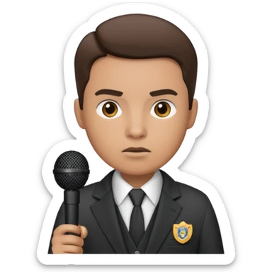 field reporter from News channel sticker