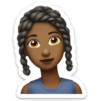 a girl with a sign tamar sticker