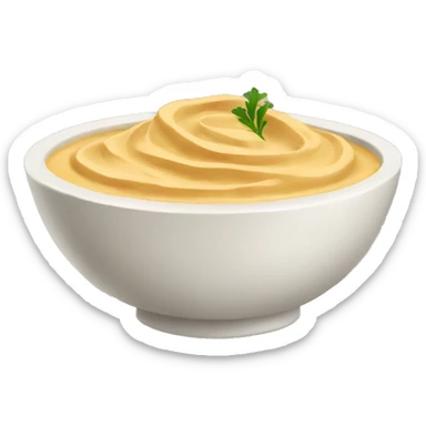 Bowl of hummus sticker