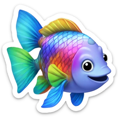 A Rainbow Fish  sticker