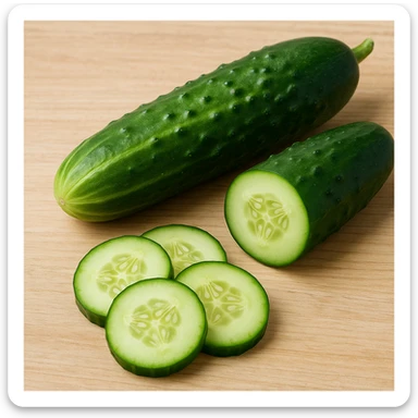 Cucumber sticker