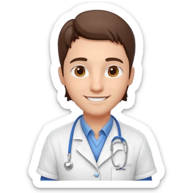 pharmacist portrait, head and shoulders only, wearing a pharmacy apron, casual outfit, friendly smile, retail pharmacy vibe, 3D cartoon, mobile game icon style, clean background, no text, no watermark sticker