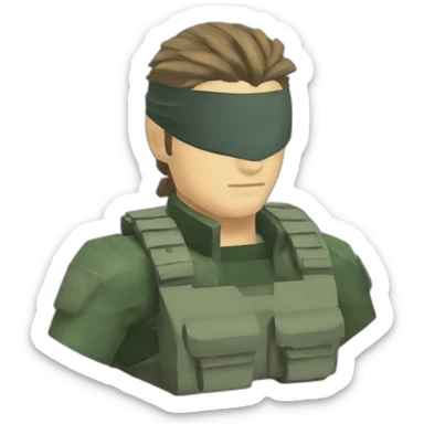 metal gear solid snake sticker
