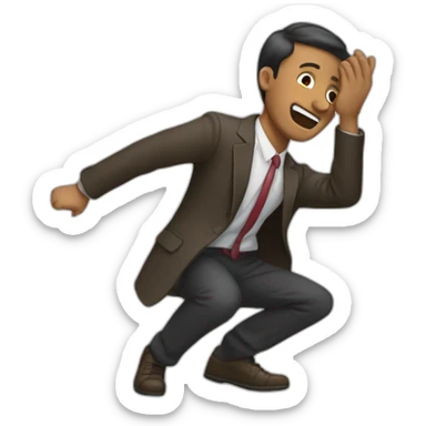 Un homme qui fait un dab sticker