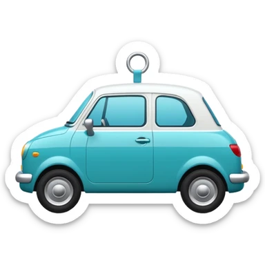 Crée un emoji inspiré du badge de vérification des réseaux sociaux : rond bleu turquoise avec coche blanche au centre, design minimaliste. sticker
