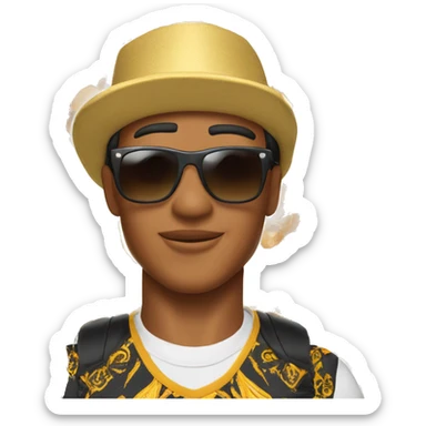 Lightskin man with Versace sunglasses and a shape up wearing a doordash hat  sticker