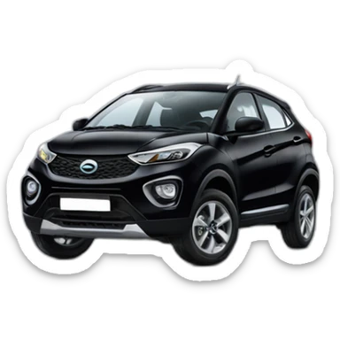 Tata nexon black car sticker