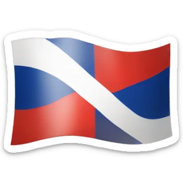 french flag with a red X through it sticker