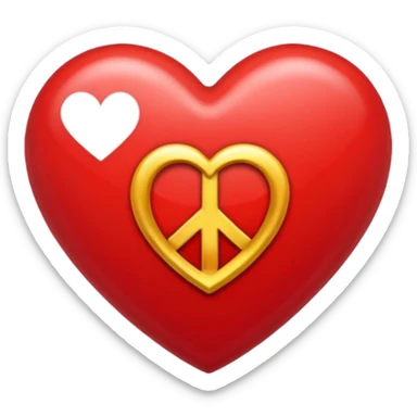 Quiero un emoji de amor y paz sticker
