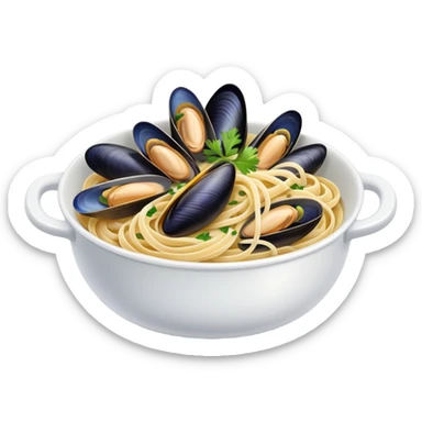 Mussel linguine sticker