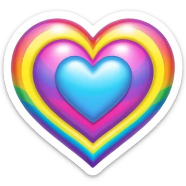 Lisa frank heart sticker