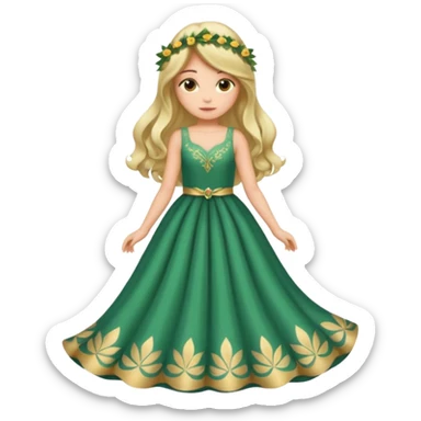 Una pradera con muchas setas y hadas sticker