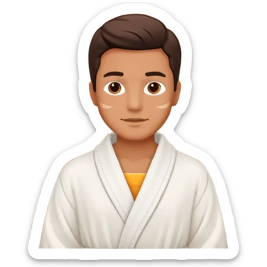 skincare routine man spa sticker