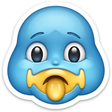 Super mega duper cry emoji, make it similar to this emoji: 😭  sticker