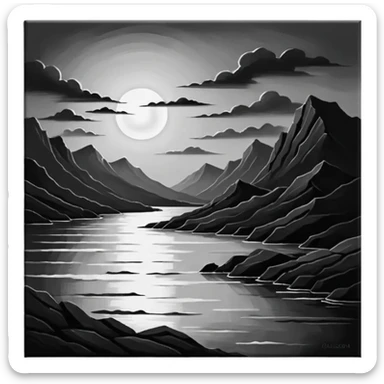 linear-monochrome-oil-painting.-oil-painting-with-rough,-impressionistic-brushstrokes-and-dramatic-chiaroscuro-lighting-techniques-on-textured-canvas.-_(a-stunning-and-vibrant-oil-painting-that-is- sticker