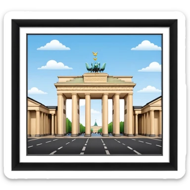 brandenburg gate sticker