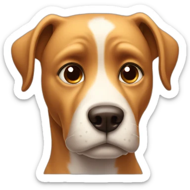Dog with suspicious look sticker