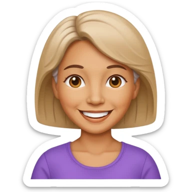  baby boomer woman sticker