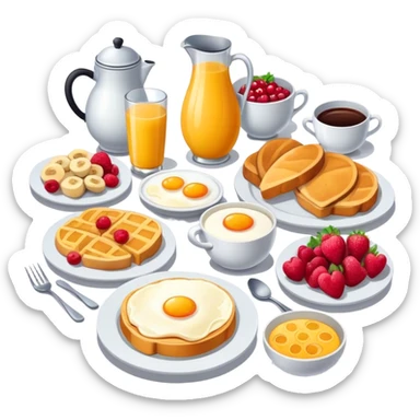 Breakfast buffet sticker