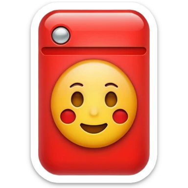 I want a emoji of low battery with red color sticker