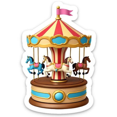 toy Carousel Music Box sticker