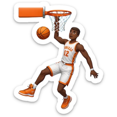 Basketball dunk  sticker