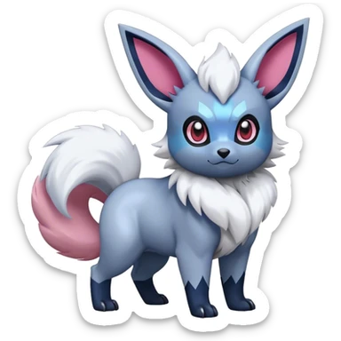 Epic Shiny Cool Cute Kawaii Eevee-Absol-Zorua-Pokemon Full Body sticker