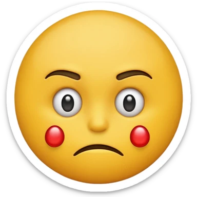 Stressed emoji sticker