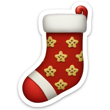 Christmas stocking sticker