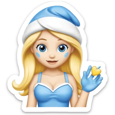 Smurfette sticker
