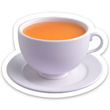 tea cup sticker