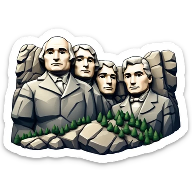 Mount Rushmore sticker